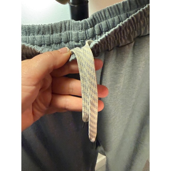 Vuori Performance Joggers Heathered Blue Gray Elastic Waist Drawstring women L - Picture 4 of 6